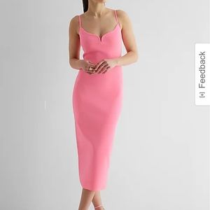 Express hot pink dress